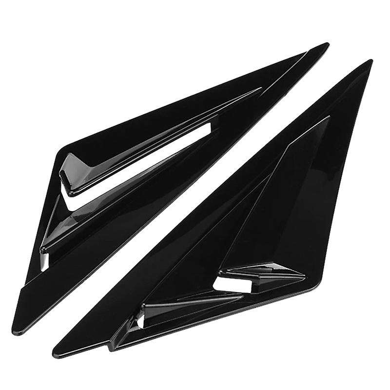 for CN7 2020-2021 2PCS/Set Rear Side Window Shutters Decoration Trim Body Kits Glossy Black