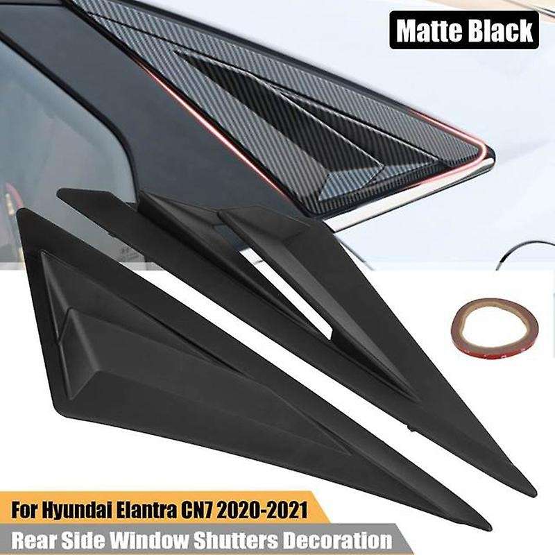 for CN7 2020-2021 2PCS/Set Rear Side Window Shutters Decoration Trim Body Kits Matt Black