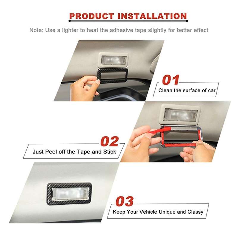 for Commander 2006-2010 Car Reading Light Frame Decoration Cover Sticker Trim Accessories