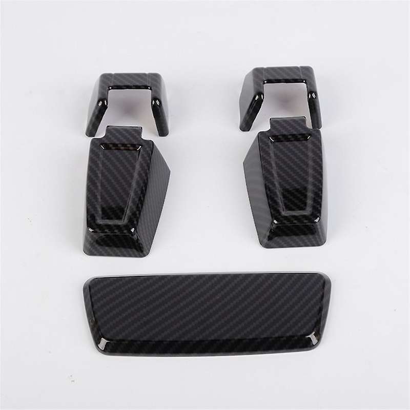 for Commander 2006-2010 Car Rear Window Glass Hinge Cover Trim Sticker Accessories ABS Carbon Fiber
