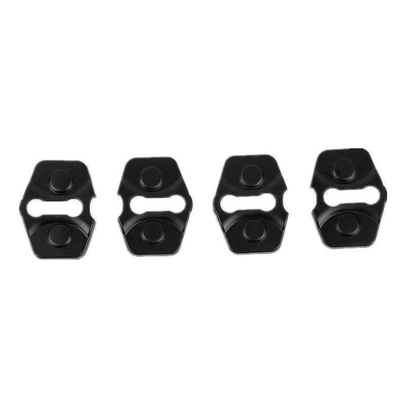 for Commander 2006-2010 Car Door Lock Buckle Protector Cover Trim Accessorie ABS Black 4PCS