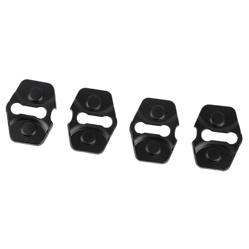 for Commander 2006-2010 Car Door Lock Buckle Protector Cover Trim Accessorie ABS Black 4PCS