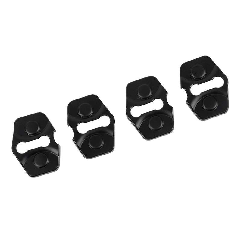 for Commander 2006-2010 Car Door Lock Buckle Protector Cover Trim Accessorie ABS Black 4PCS