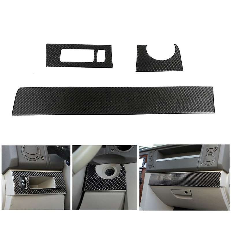 for Commander 2006-2010 Carbon Fiber Car Center Console Dashboard Panel Cover Trim Sticker Accessori