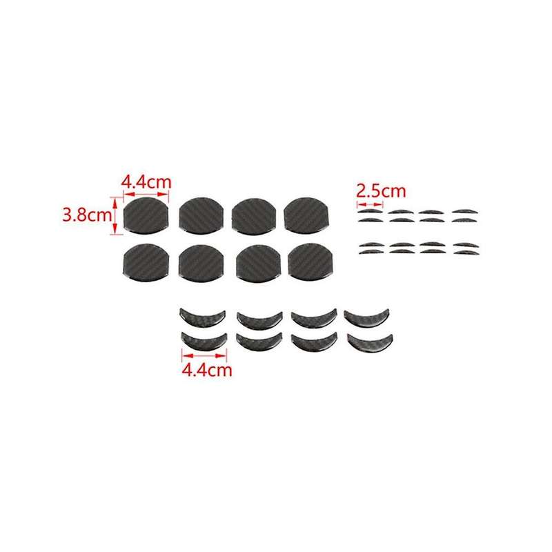 for Commander 2006-2010 Carbon Fiber Car Center Console Air Conditioning Vent Cover Trim Sticker Acc