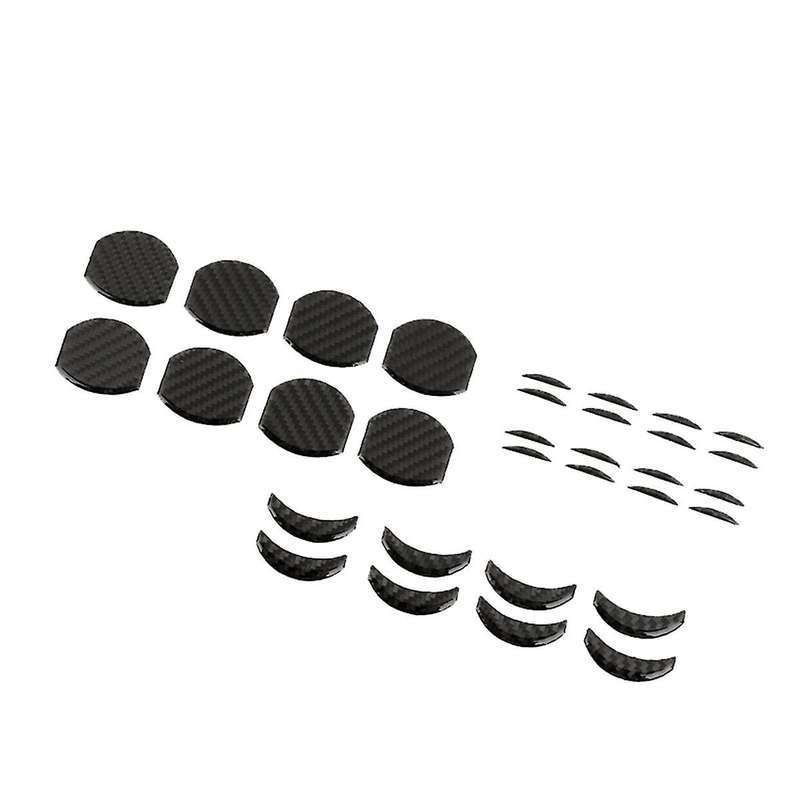 for Commander 2006-2010 Carbon Fiber Car Center Console Air Conditioning Vent Cover Trim Sticker Acc