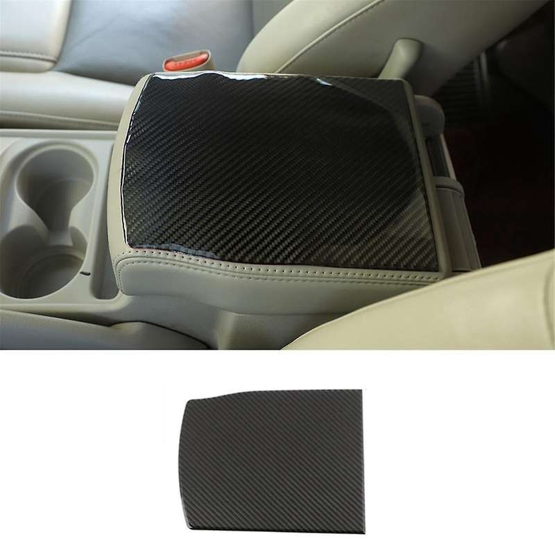 for Commander 2006-2010 Carbon Fiber Car Center Console Armrest Box Panel Cover Trim Sticker Access