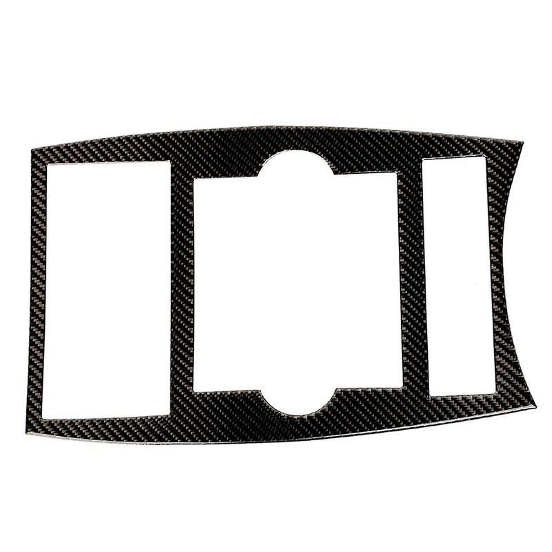 for Commander 2006-2010 Carbon Fiber Car Central Control Navigation Panel Cover Trim Sticker Access