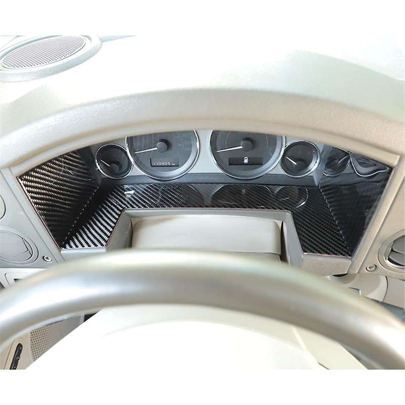 for Commander 2006-2010 Carbon Fiber Car Dashboard Panel Cover Trim Decor Sticker Accessories