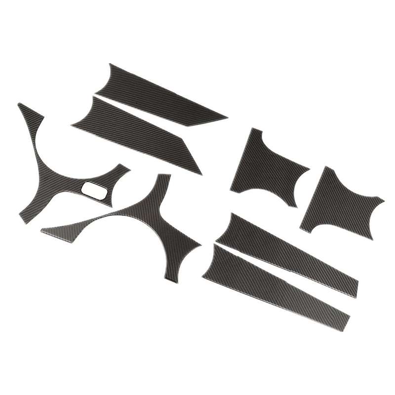 for Commander 2006-2010 Carbon Fiber Car Door Panel Cover Decorative Trim Sticker Accessories