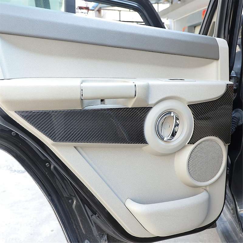 for Commander 2006-2010 Carbon Fiber Car Door Panel Cover Decorative Trim Sticker Accessories