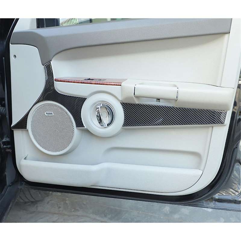 for Commander 2006-2010 Carbon Fiber Car Door Panel Cover Decorative Trim Sticker Accessories