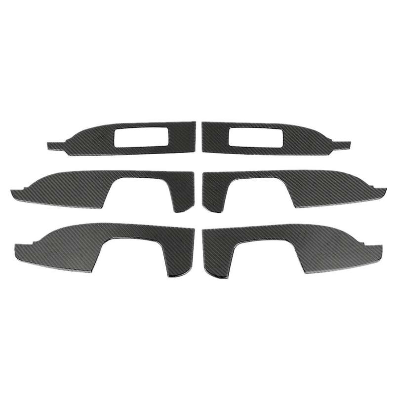 for Commander 2006-2010 Carbon Fiber Car Door Armrest Panel Cover Trim Sticker Accessories