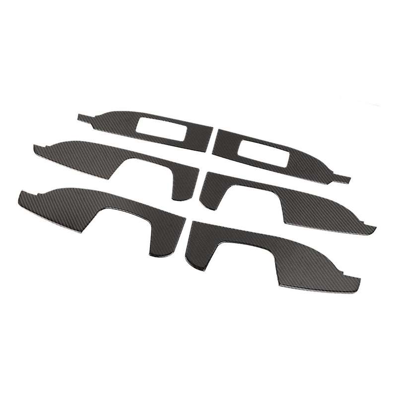 for Commander 2006-2010 Carbon Fiber Car Door Armrest Panel Cover Trim Sticker Accessories