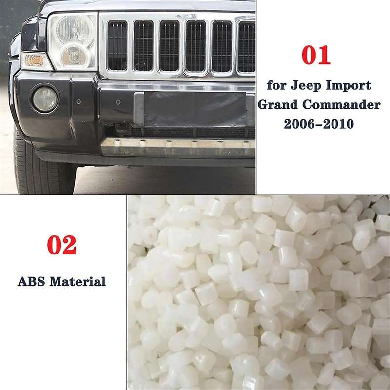 for Commander 2006-2010 Front Fog Light Lamp Cover Decorative Trim Accessories Abs Carbon Fiber