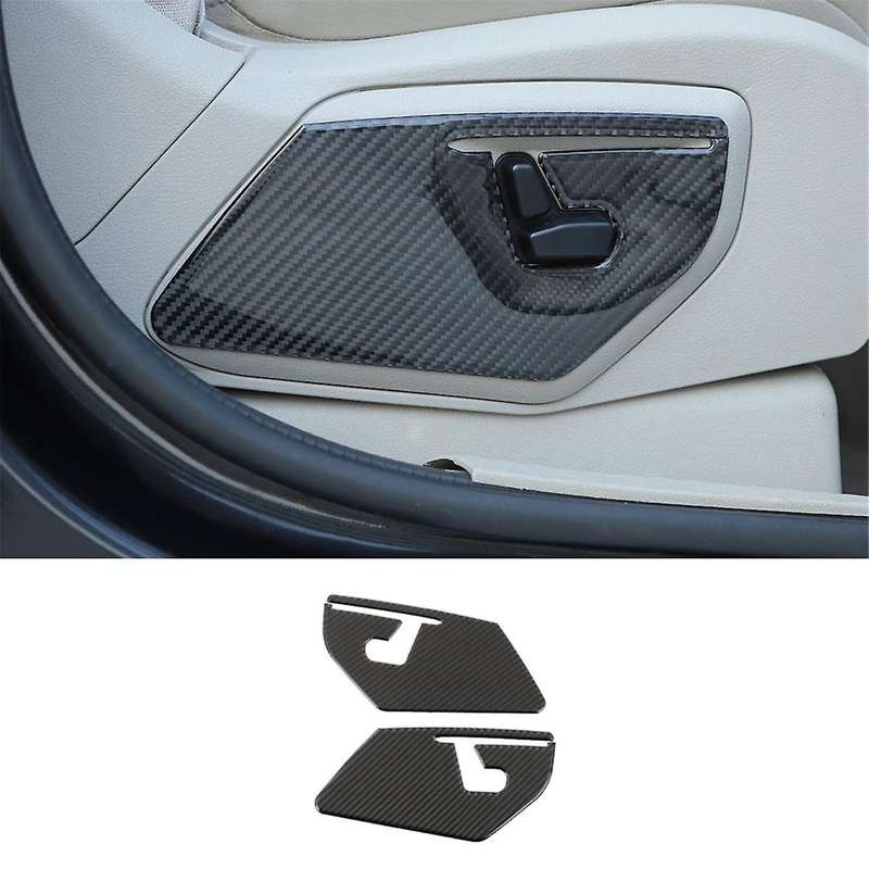 for Commander 2006-2010 Carbon Fiber Car Seat Adjustment Switch Button Panel Trim Sticker Accessori