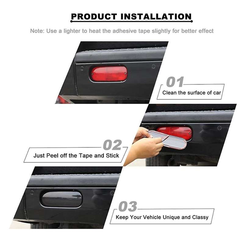 for Commander 2006-2010 Rear Fog Light Cover Taillight Lamp Cover Decoration Trim Exterior Accessori
