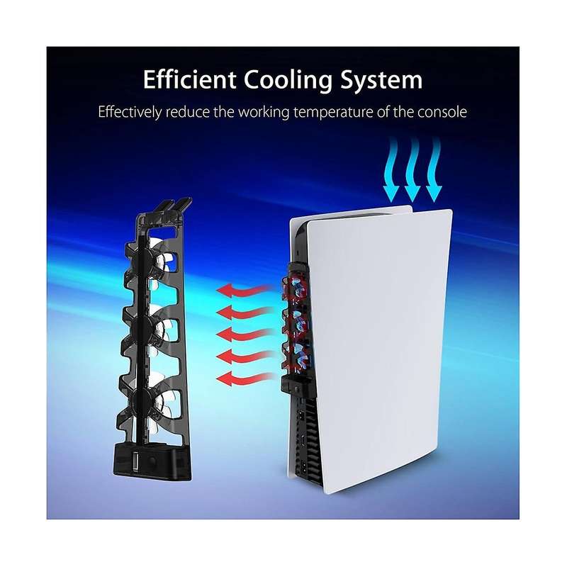 for Cooling Fan with Led Light for Both Disc and Digital Editions Gaming Accessories Cooling System