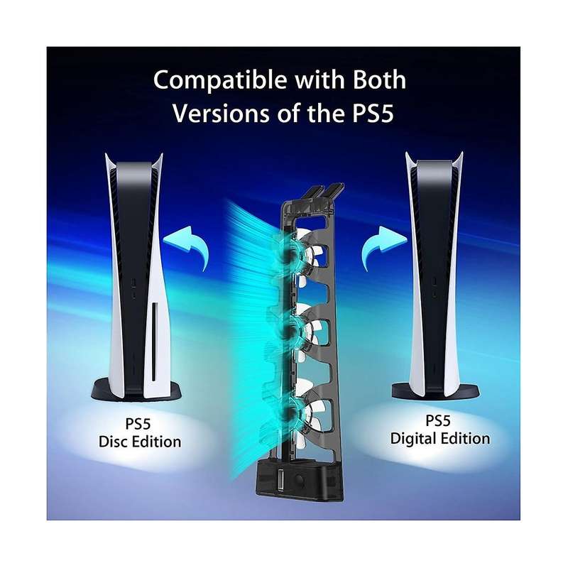 for Cooling Fan with Led Light for Both Disc and Digital Editions Gaming Accessories Cooling System