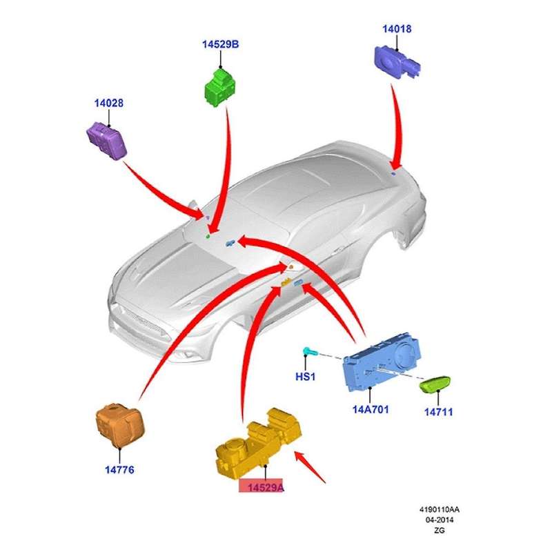 for Coupe 2015-2022 Driver Side Door Master Window Switch Mirror Control Button FR3Z-14529-AC FR3Z14