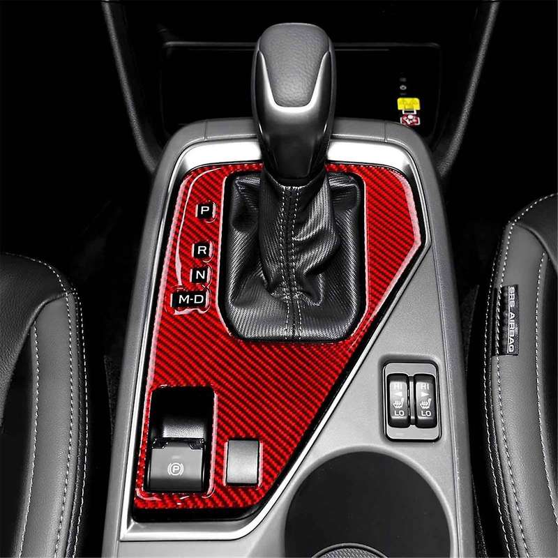 for Crosstrek 2022-2024 LHD Soft Carbon Fiber Car Center Console Gear Shift Panel Cover Trim Accesso