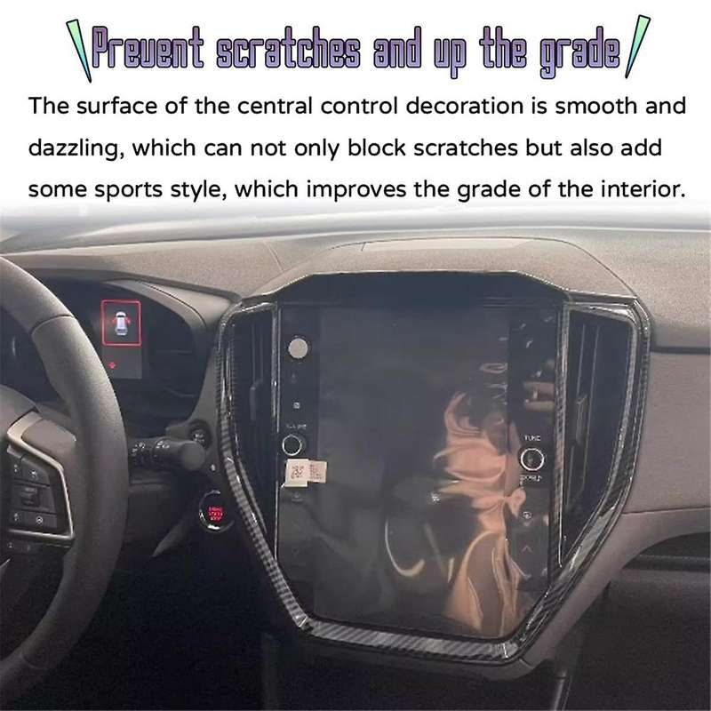 for Crosstrek 2023 2024 Car Center Console Navigation Panel Air Outlet Cover Trim Accessories (abs C