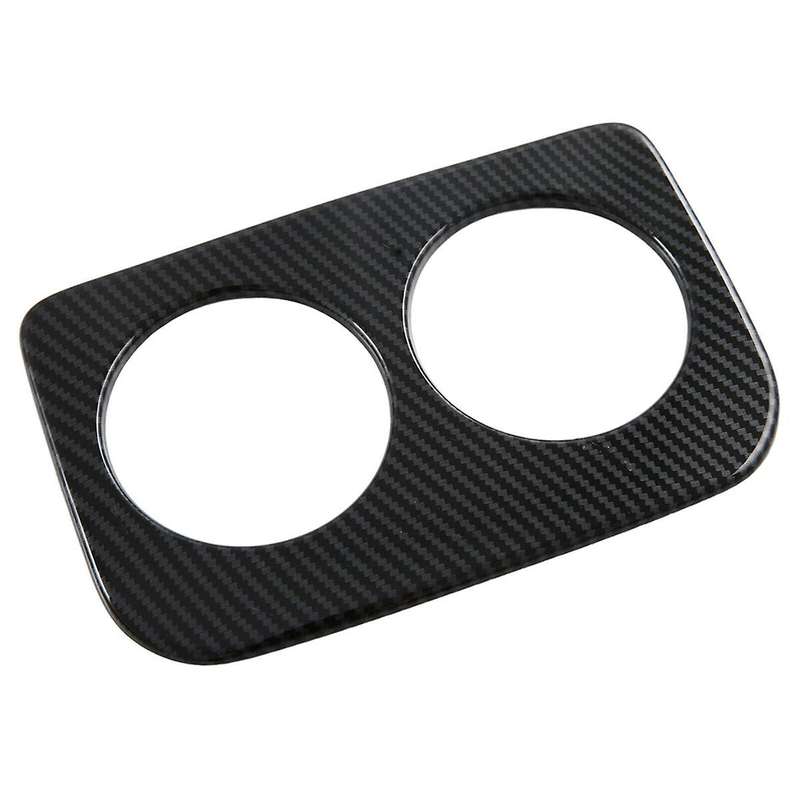 for Crosstrek 2023 2024 Car Rear Water Cup Holder Cover Trim Accessories ABS Carbon Fiber
