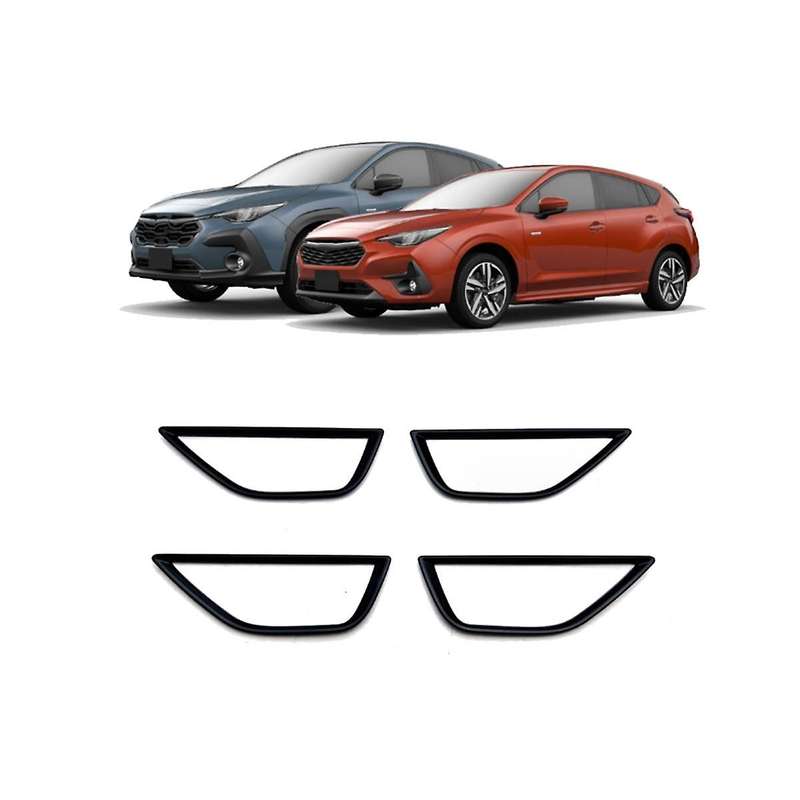 for Crosstrek Impreza 2024 Interior Door Handle Trim Bezel Trim Sticker Accessories Glossy Black