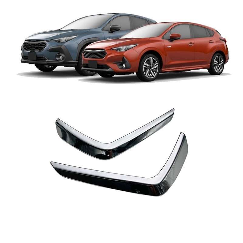for Crosstrek Impreza 2024 Car Front Bumper Fog Lamp Eyebrow Cover Trim Accessories