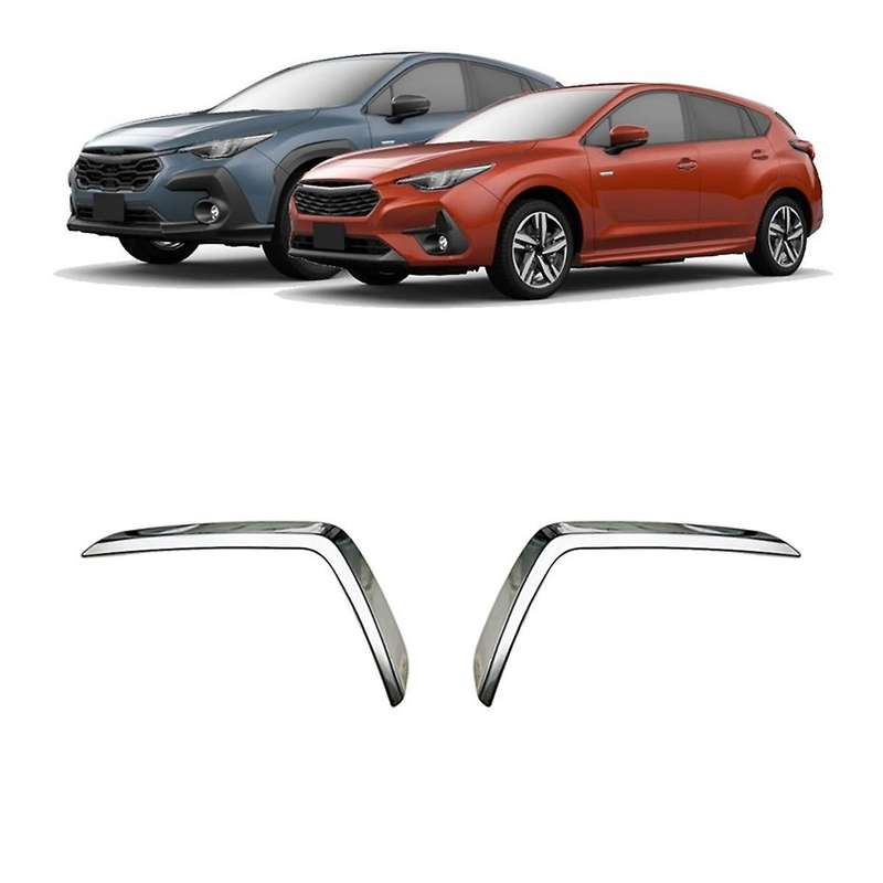 for Crosstrek Impreza 2024 Car Front Bumper Fog Lamp Eyebrow Cover Trim Accessories