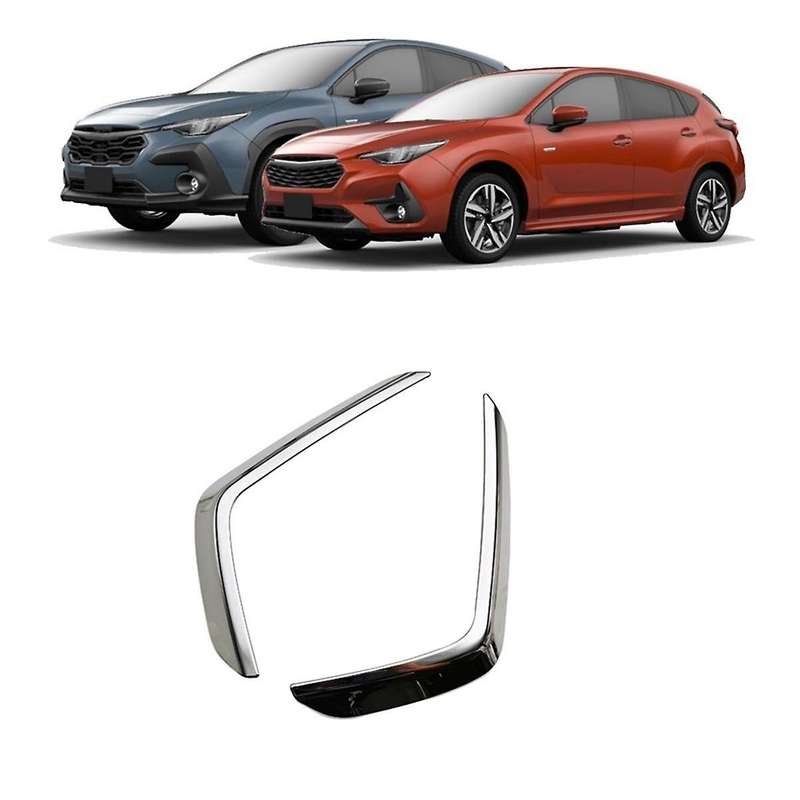 for Crosstrek Impreza 2024 Car Front Bumper Fog Lamp Eyebrow Cover Trim Accessories