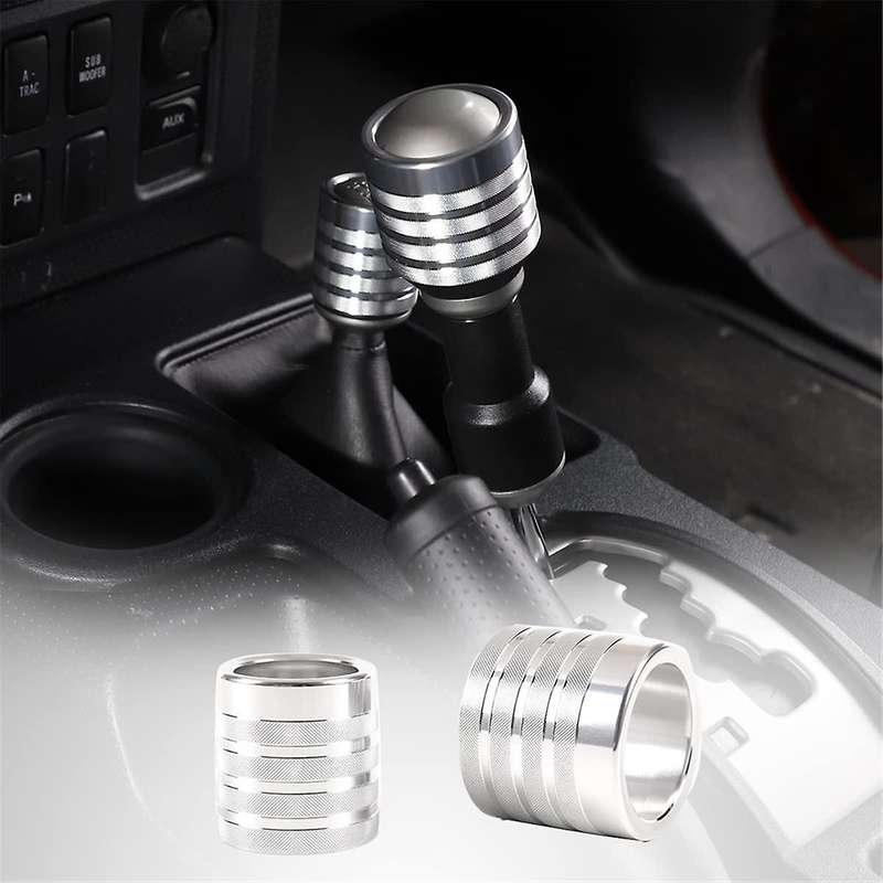for Cruiser 2007-2021 Gear Head Shift Knob Cover Trim Decoration Accessories Aluminum Alloy - Silve