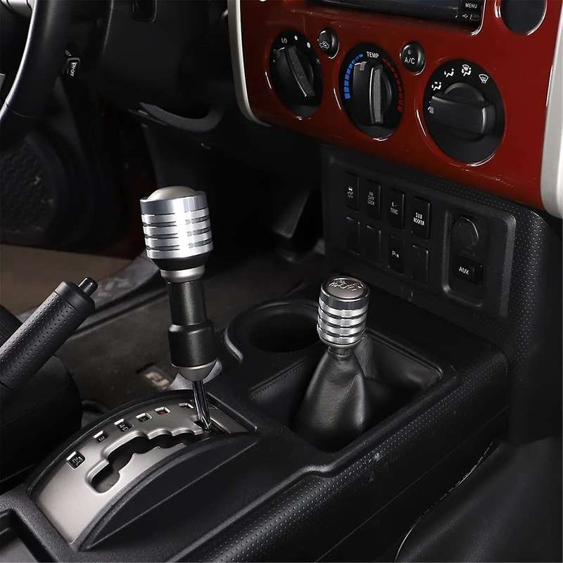 for Cruiser 2007-2021 Gear Head Shift Knob Cover Trim Decoration Accessories Aluminum Alloy - Silve