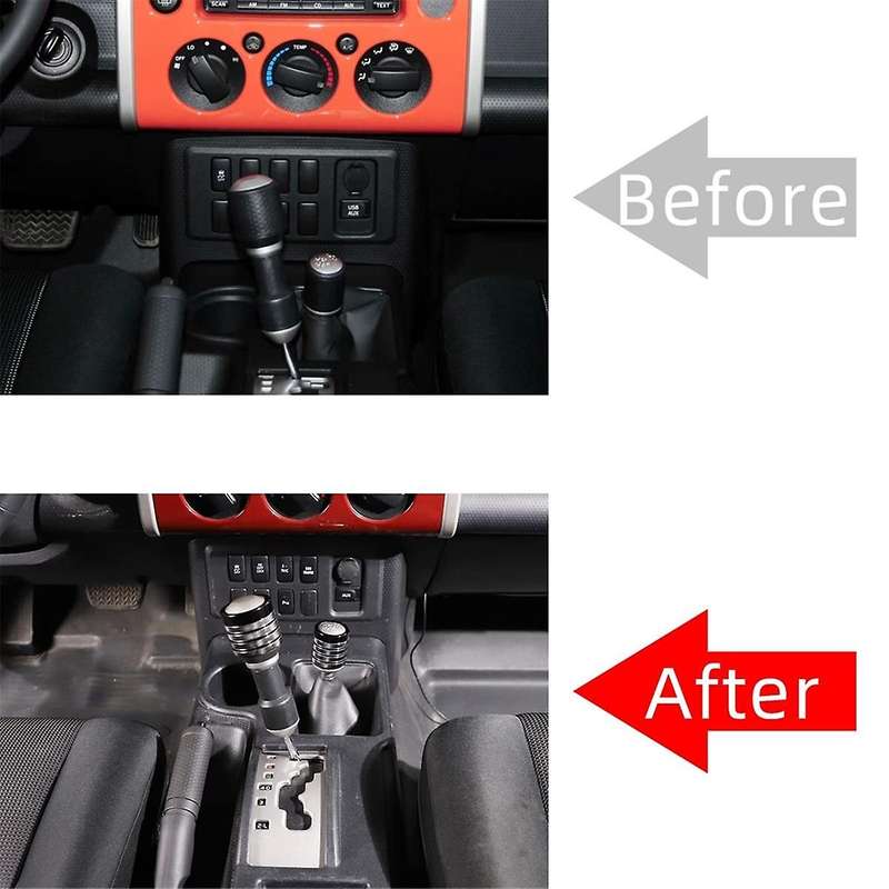 for Cruiser 2007-2021 Gear Head Shift Knob Cover Trim Decoration Accessories Aluminum Alloy - Black