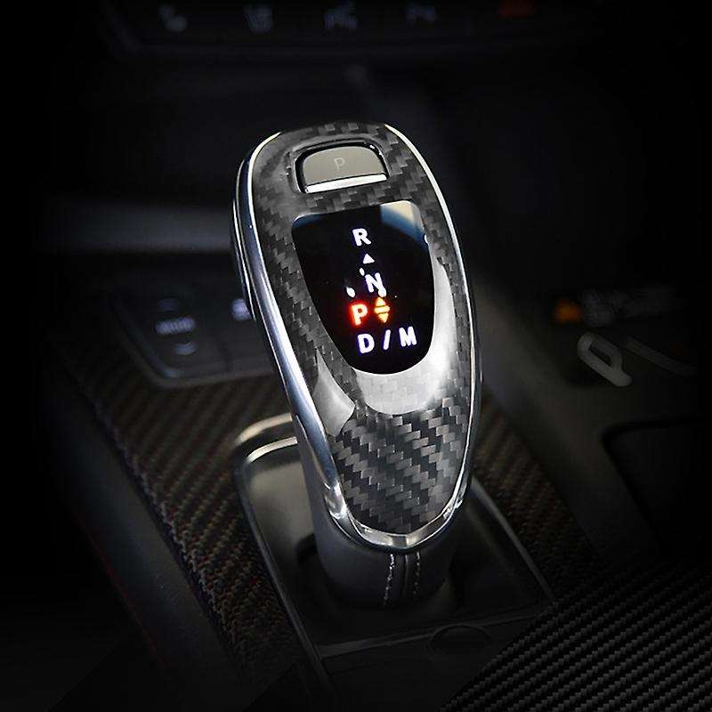 for CT5 Car Carbon Fiber Back Gear Shift Knob Cover Trim Fit Decoration Sticker Accessories
