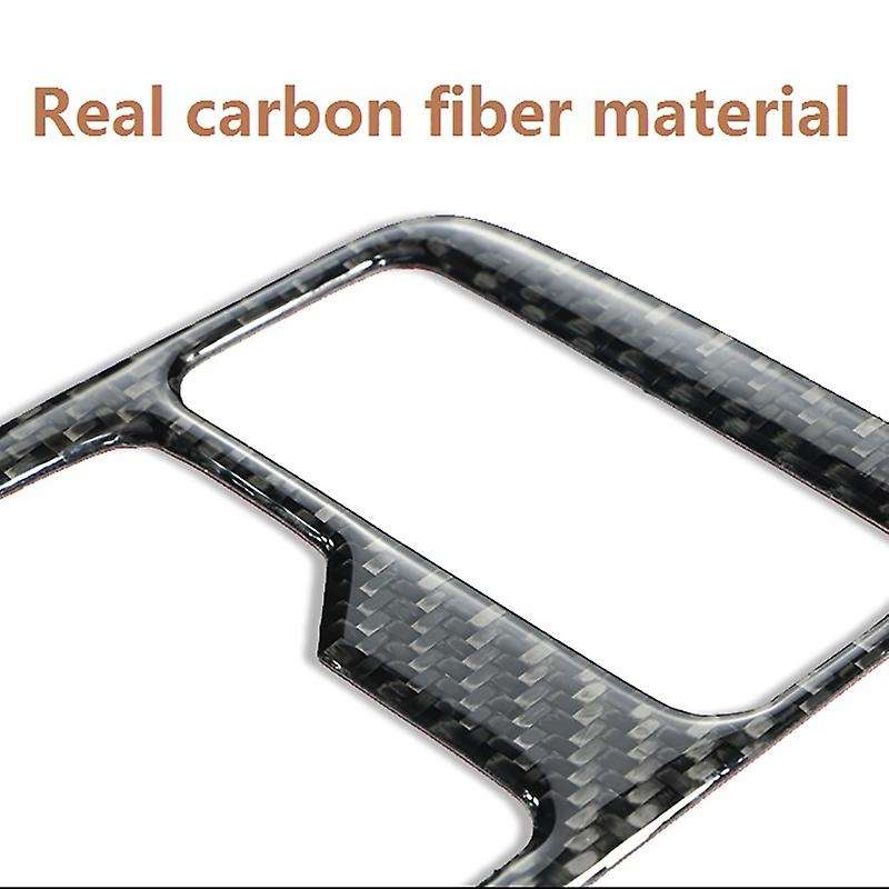 for CX5 -5 2015 2016 Carbon Fiber Central Control Air Conditioning Button Switch Panel Cover Trim Ac