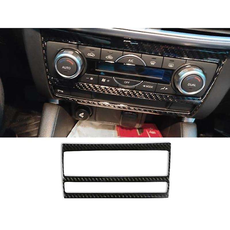 for CX5 -5 2015 2016 Carbon Fiber Central Control Air Conditioning Button Switch Panel Cover Trim Ac