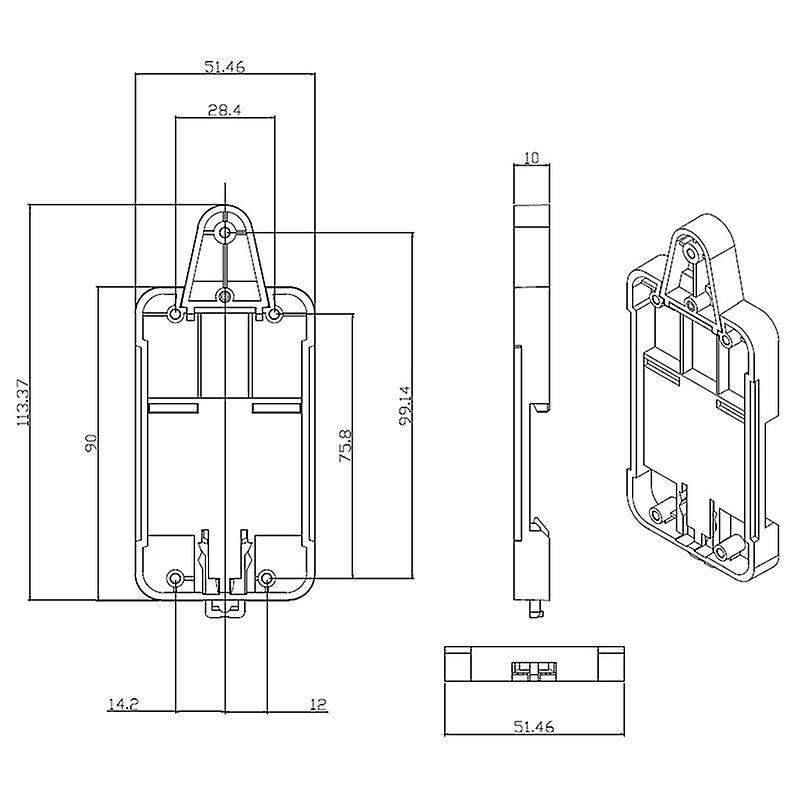 for DIN Rail Tray with 4 Screws for Basic / RF / TH10 / TH16 / POW Switch