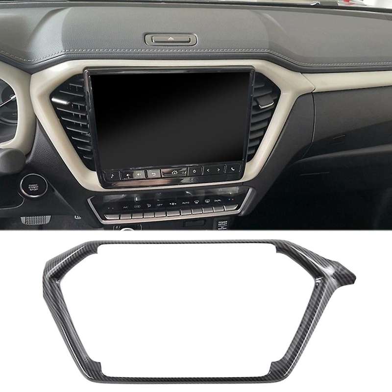 for D-max 2019-2022 Carbon Fiber Style Control Navigation Panel Decoration Cover Sticker