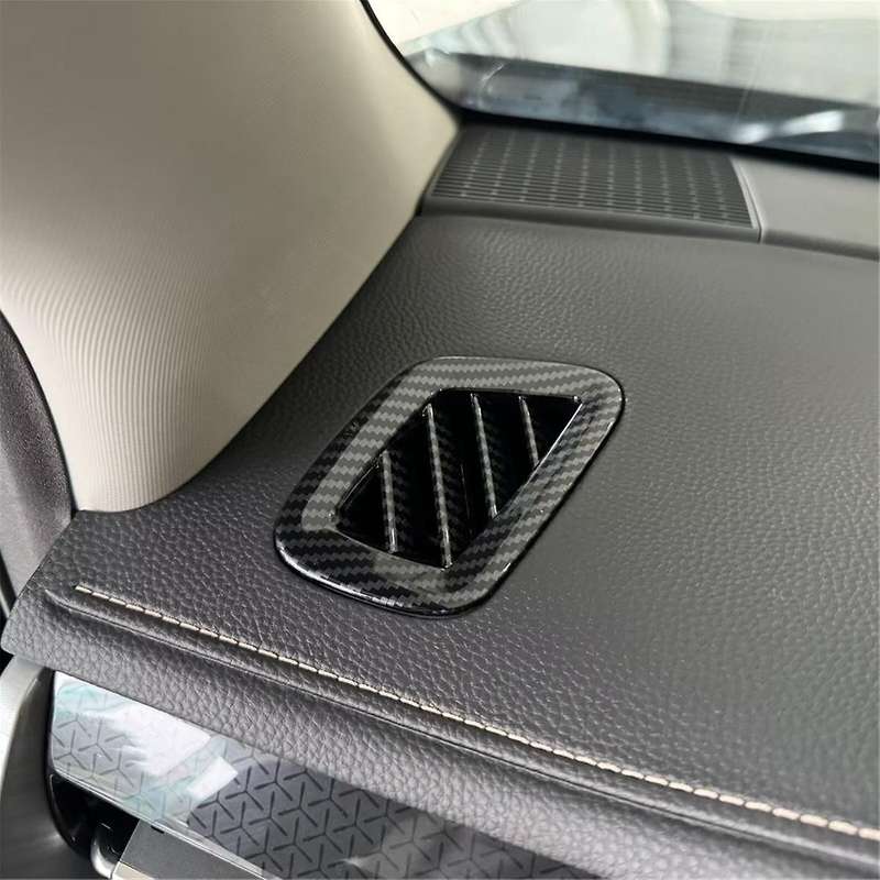 for D-MAX 2023 2024 ABS Carbon Fiber Center Console Dashboard Side Air Outlet Vent Cover Trim Car Ac
