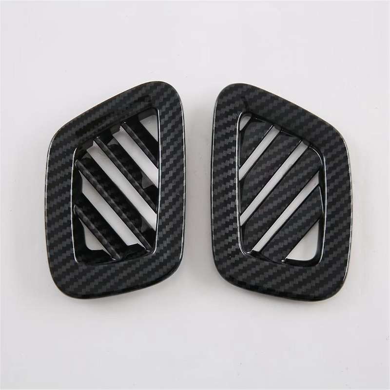 for D-MAX 2023 2024 ABS Carbon Fiber Center Console Dashboard Side Air Outlet Vent Cover Trim Car Ac