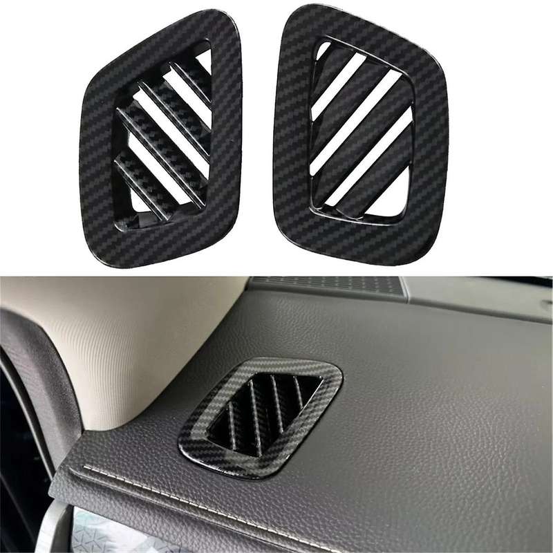for D-MAX 2023 2024 ABS Carbon Fiber Center Console Dashboard Side Air Outlet Vent Cover Trim Car Ac