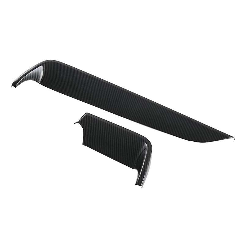 for D-max 2023 2024 Lhd Abs Carbon Fiber Center Console Dashboard Strip Cover Trim Car Interior Acce