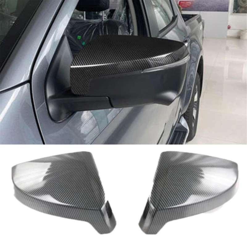 for D-max Dmax 2021 2022 2023 Abs Carbon Fiber Rearview Mirror Cover Trim Side Door Mirror Sticker C