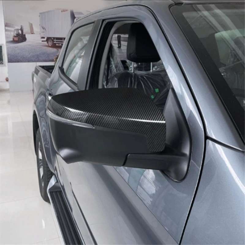 for D-max Dmax 2021 2022 2023 Abs Carbon Fiber Rearview Mirror Cover Trim Side Door Mirror Sticker C
