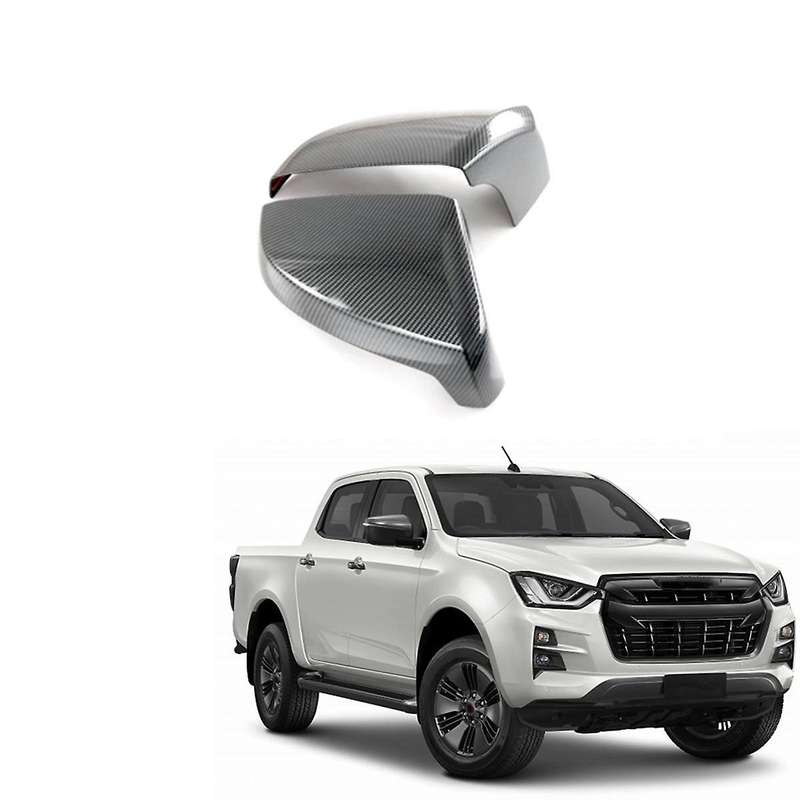 for D-max Dmax 2021 2022 2023 Abs Carbon Fiber Rearview Mirror Cover Trim Side Door Mirror Sticker C