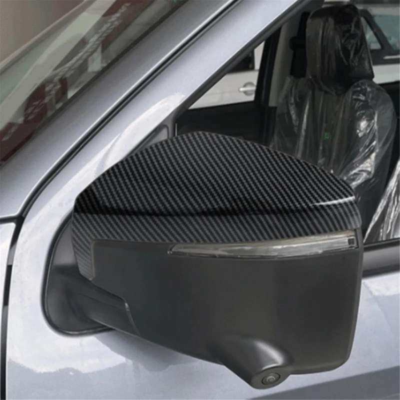 for D-max Dmax 2021 2022 2023 Abs Carbon Fiber Rearview Mirror Cover Trim Side Door Mirror Sticker C