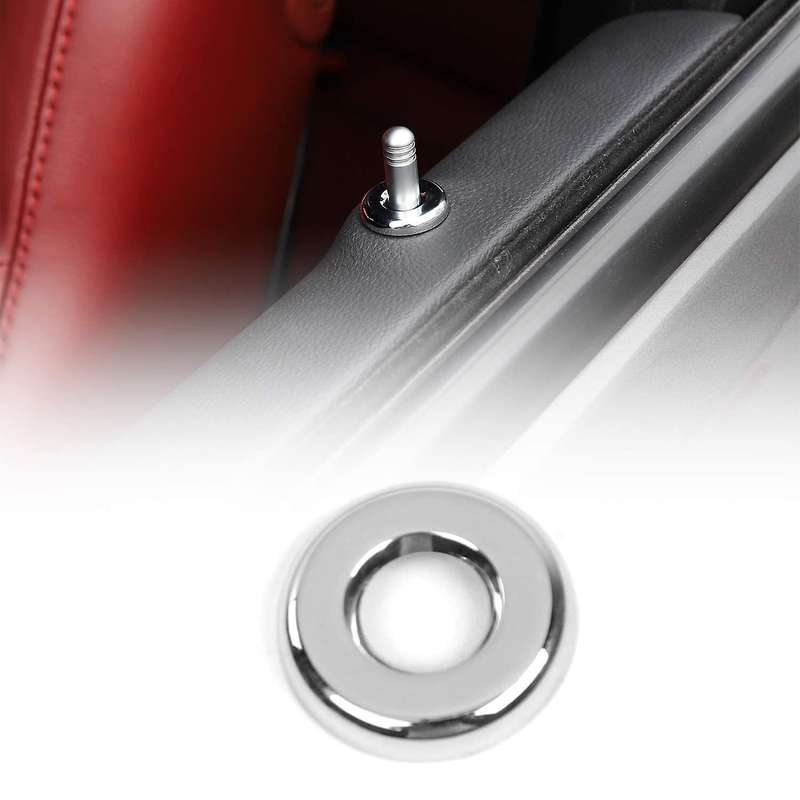for Door Lock Pull Rod Bolt Cover Sticker for 2015-2019, 2Pcs