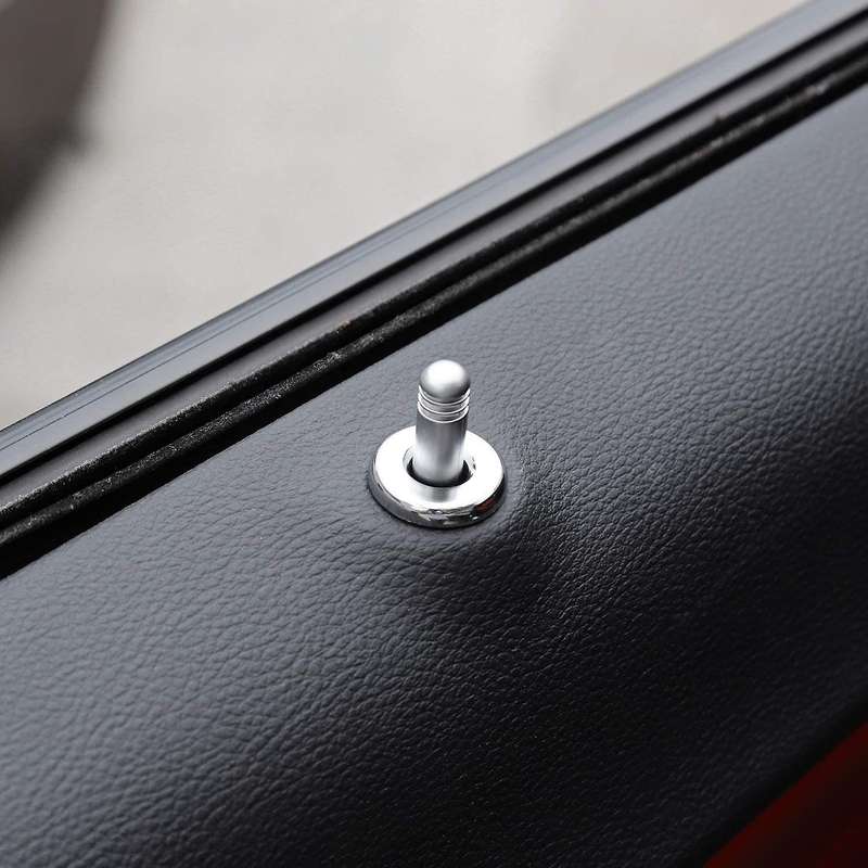 for Door Lock Pull Rod Bolt Cover Sticker for 2015-2019, 2Pcs