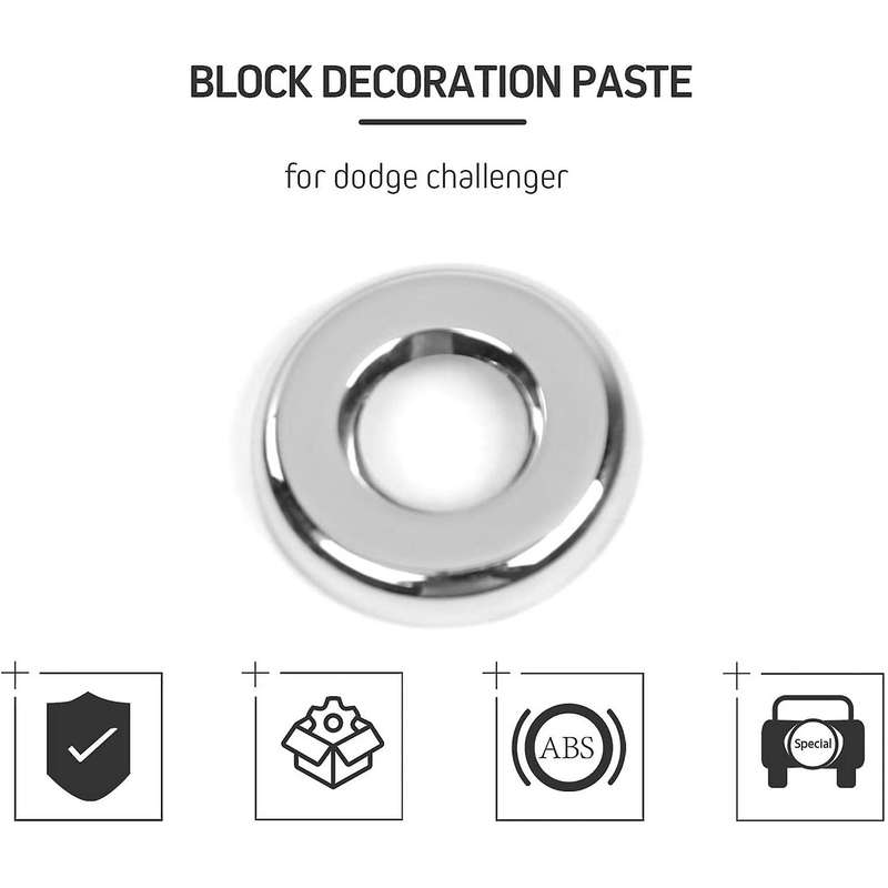 for Door Lock Pull Rod Bolt Cover Sticker for 2015-2019, 2Pcs